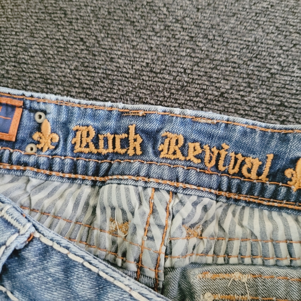 Rock Revival Jeans Bianca Boot RJE81703L Women's Bootcut Size 31 Flap Pocket - Picture 5 of 14